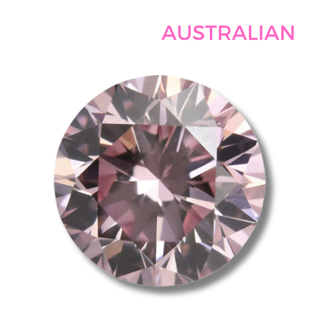 0.25 VVS2 Fancy Pink Round | Australian