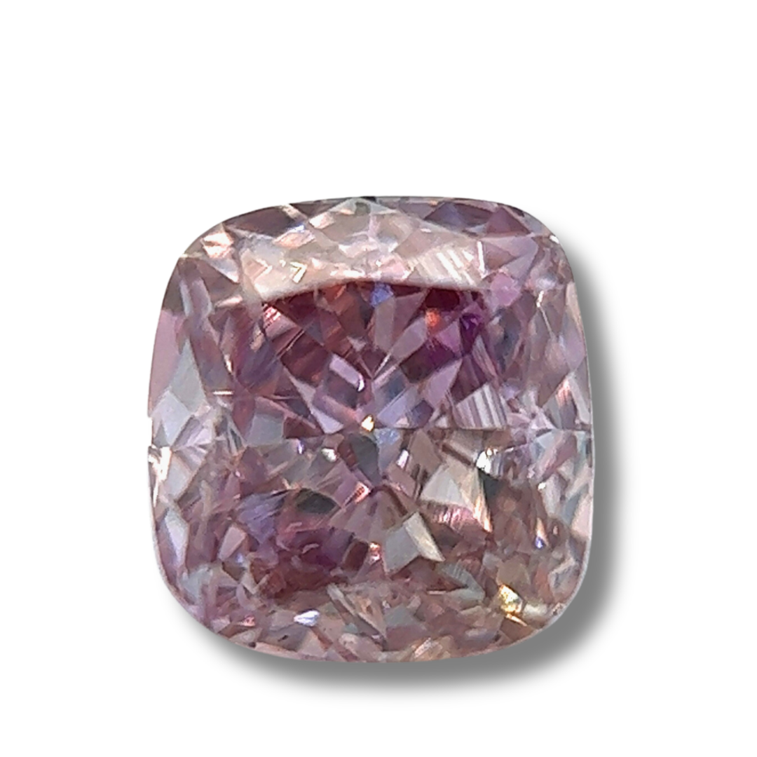0.50 VS2 Fancy Purplish Pink Cushion