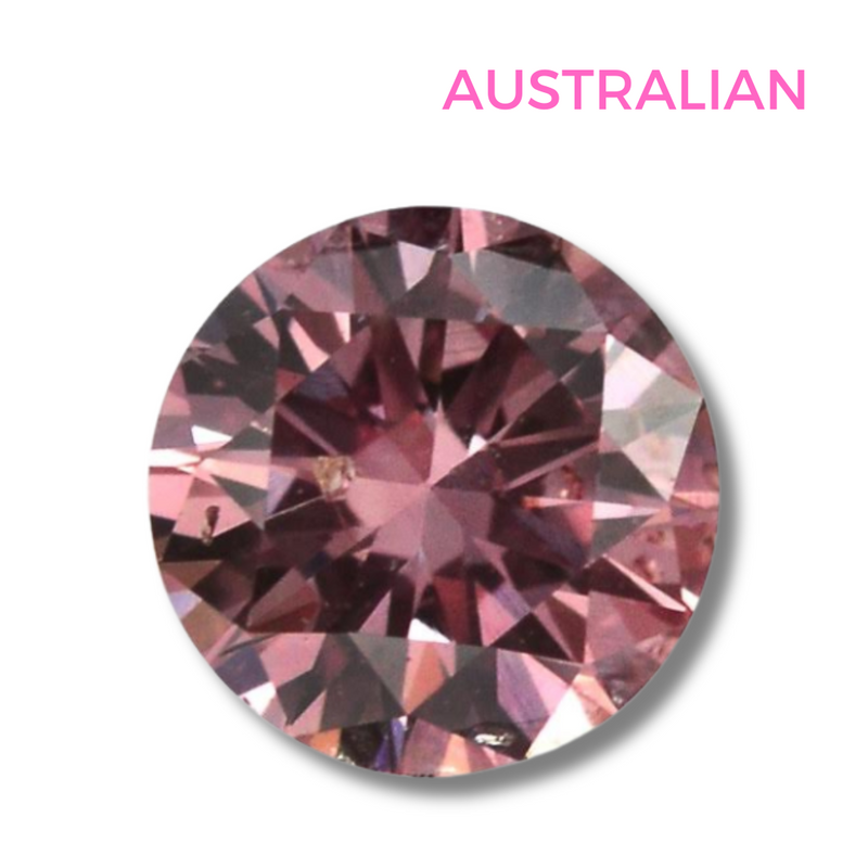 0.50 SI1 Fancy Vivid Pinkish Purple Radiant Argyle Diamond